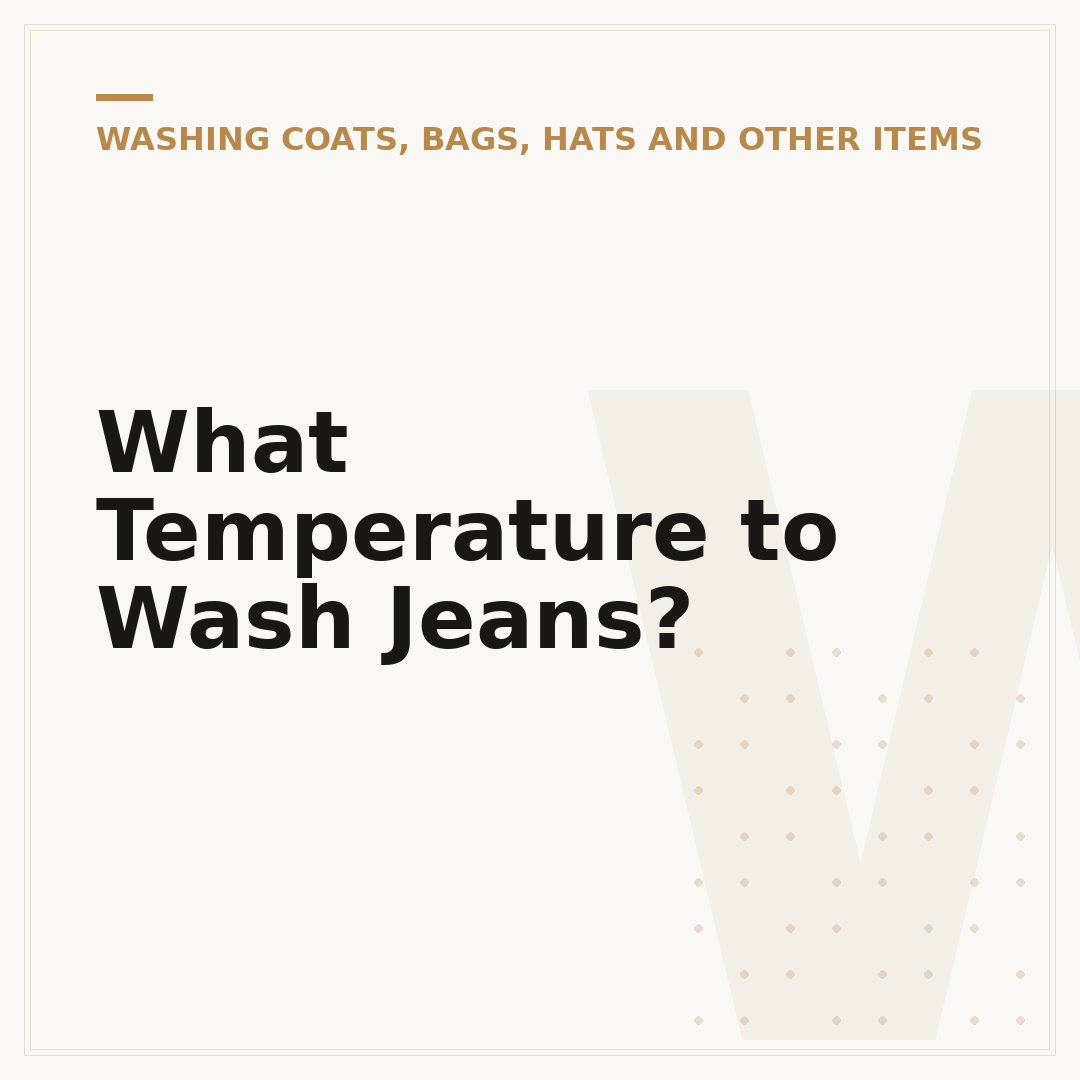 What Temperature to Wash Jeans?