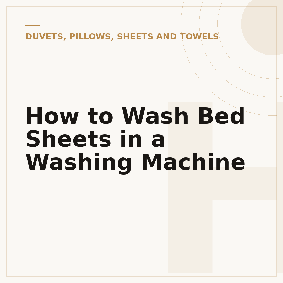 How to Wash Bed Sheets in a Washing Machine