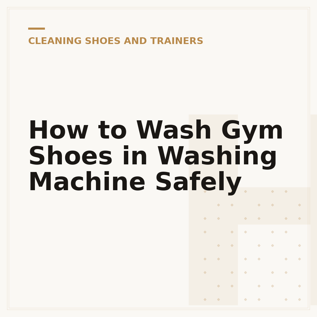 How to Wash Gym Shoes in Washing Machine Safely
